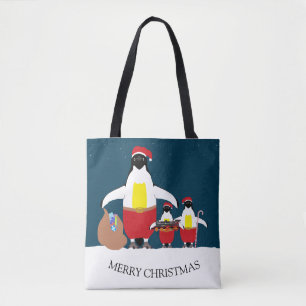 Bolso De Tela Los pequeños ayudantes de Santa se llevaron la bol