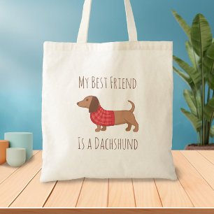 Bolso De Tela Los perros son mi pueblo favorito, Dachshund Wiene
