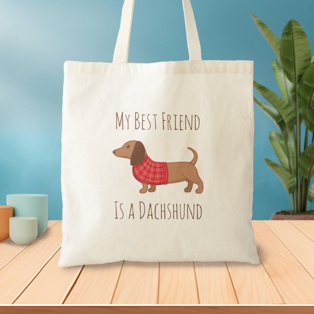 Bolso De Tela Los perros son mi pueblo favorito, Dachshund Wiene (Subido por el creador)