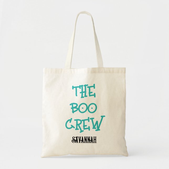 Bolso De Tela Los personalizados del equipo de Boo llaman dulces (Frente)