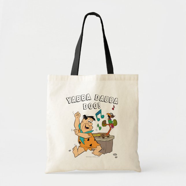 Bolso De Tela Los Picapiedra | Baile Fred Flintstone (Frente)