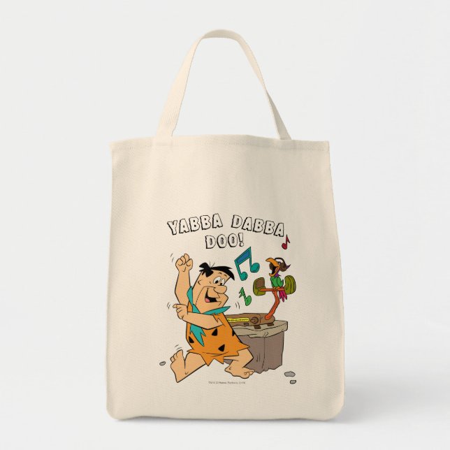 Bolso De Tela Los Picapiedra | Baile Fred Flintstone (Frente)