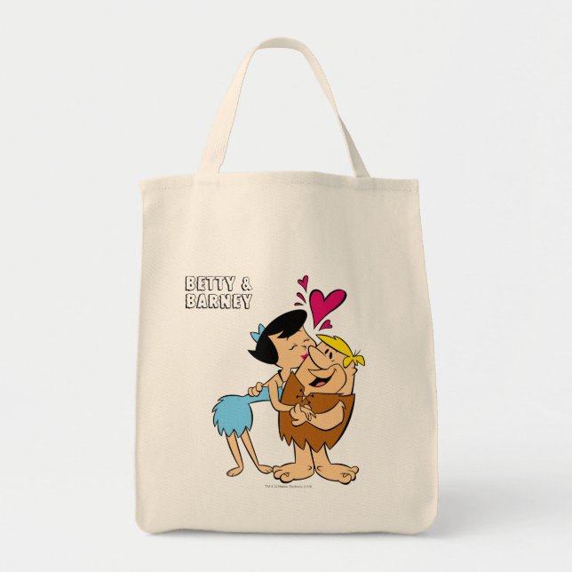 Bolso De Tela Los Picapiedra | Betty Kissing Barney