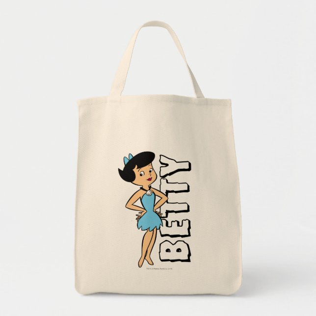 Bolso De Tela Los Picapiedra | Betty Rubble (Frente)