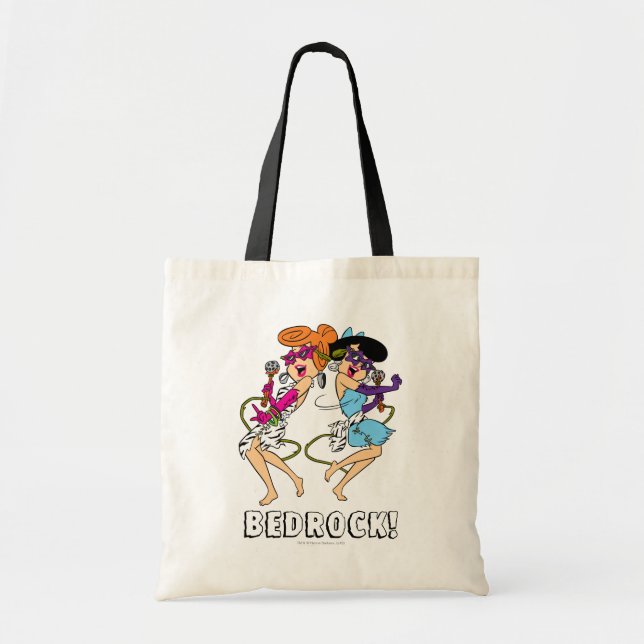 Bolso De Tela Los Picapiedra | Estrellas Wilma & Betty Rock (Frente)