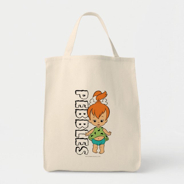 Bolso De Tela Los Picapiedra | Flintstone Pebbles (Frente)