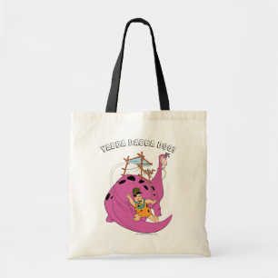 Bolso De Tela Los Picapiedra   Fred Sliding Down Tail