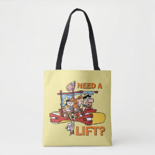 Bolso De Tela Los Picapiedra   ¿Necesita Un Ascensor?