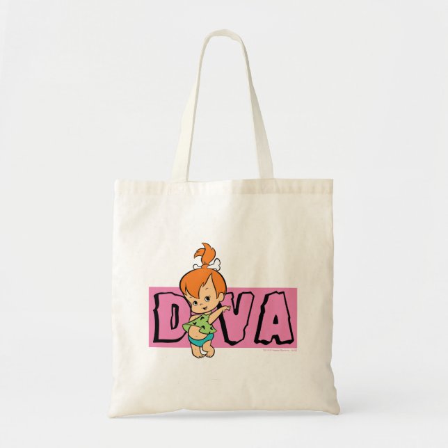 Bolso De Tela Los Picapiedra | Pebbles - Pequeña Diva (Frente)
