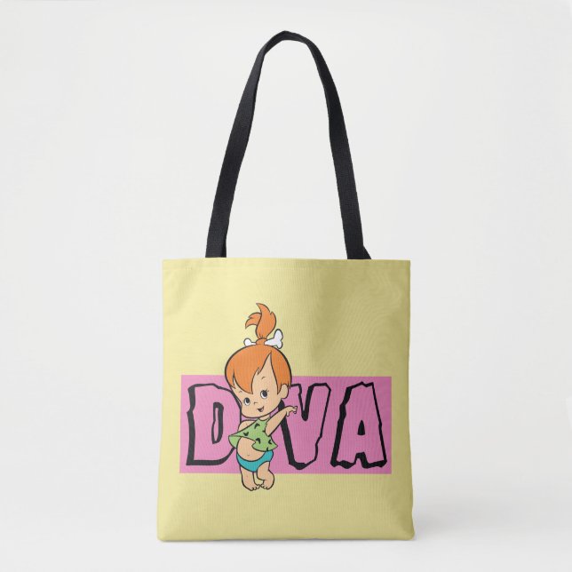 Bolso De Tela Los Picapiedra | Pebbles - Pequeña Diva (Anverso)