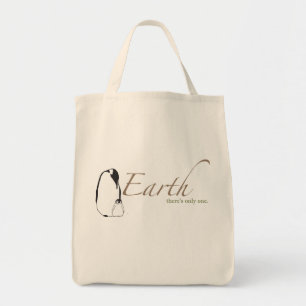 Bolso De Tela Los pingüinos ahorran la tierra