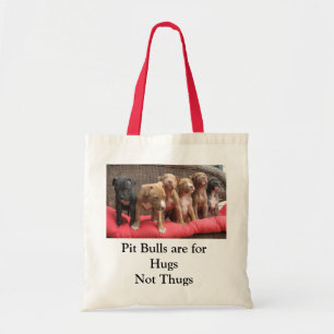 Bolso De Tela Los pitbulls están para los abrazos, no gamberros