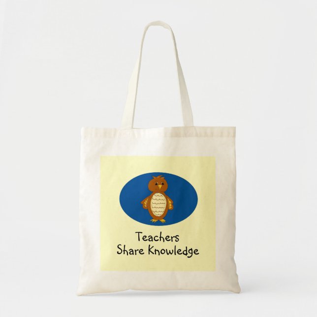 Bolso De Tela Los profesores comparten conocimientos (Frente)