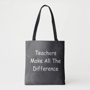 Bolso De Tela Los profesores hacen la diferencia en la idea de r