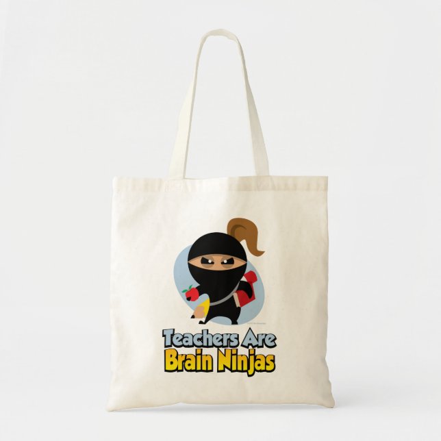 Bolso De Tela Los profesores son cerebro Ninjas (Frente)