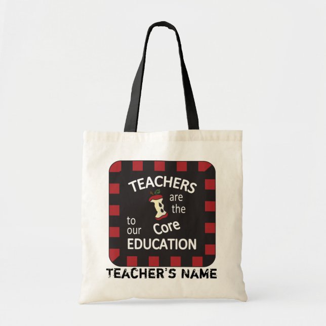 Bolso De Tela Los profesores son la base a nuestro nombre de la (Frente)