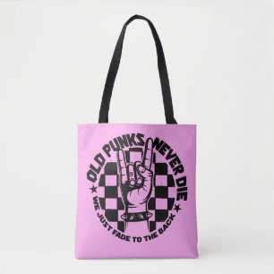 Bolso De Tela Los PUNKS viejos nunca mueren personalizado de la