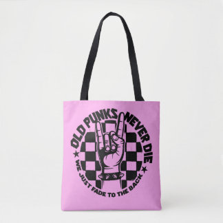 Bolso De Tela Los PUNKS viejos nunca mueren personalizado de la