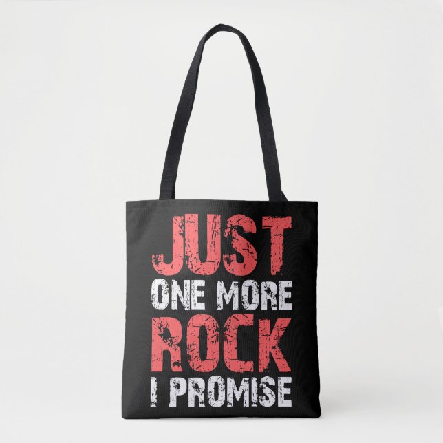 Bolso De Tela Los regalos de geología sólo una roca más, lo prom (Anverso)