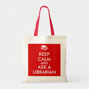 Bolso De Tela Los regalos del bibliotecario guardan calma para