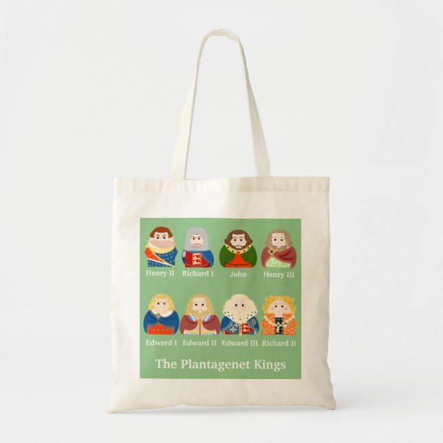 Bolso De Tela Los reyes Plantagenet (Frente)