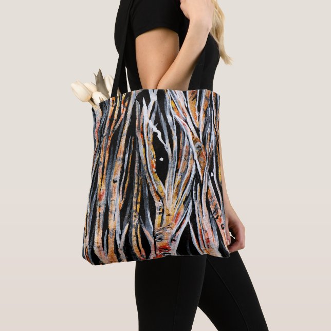 Bolso De Tela Los Silenciosos (Detalle)