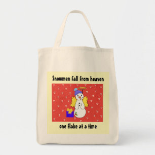 Bolso De Tela Los Snowmen Caen Del Cielo