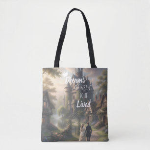 Bolso De Tela Los sueños están hechos para vivirse