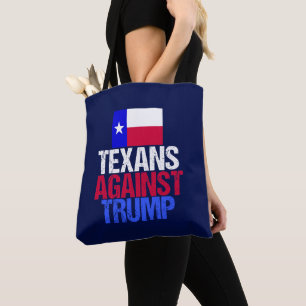 Bolso De Tela Los texanos contra Trump Blue