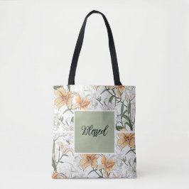 Bolso De Tela Los Tigres Lilies, verde suave, Tote