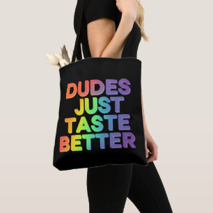 Bolso De Tela Los Tipos Saben Mejor Arcoíris Orgullo Gay LGBTQ