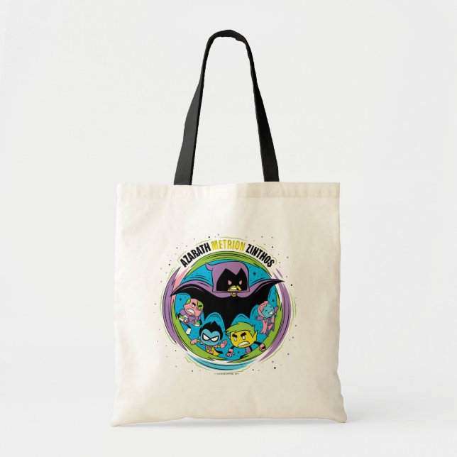 Bolso De Tela ¡Los titanes adolescentes se van! | Raven "Azarath (Frente)
