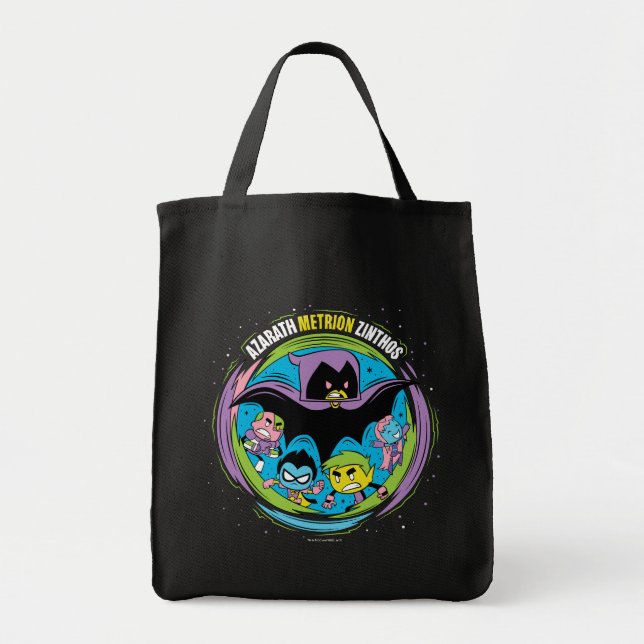 Bolso De Tela ¡Los titanes adolescentes se van! | Raven "Azarath (Frente)
