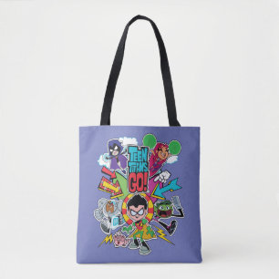 Bolso De Tela ¡Los titanes adolescentes van! gráfico de la