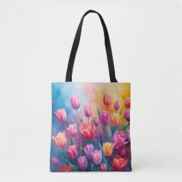 Bolso De Tela Los tulipanes de belleza de la naturaleza