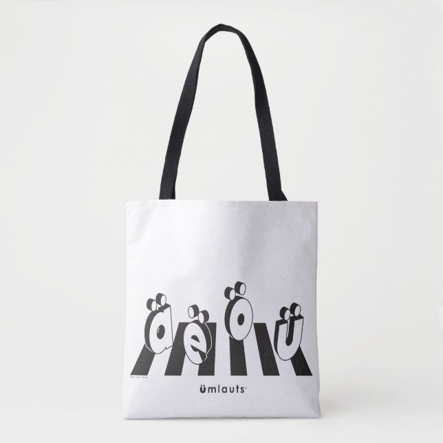 Bolso De Tela “Los Umlauts™ Cruzando” (Anverso)