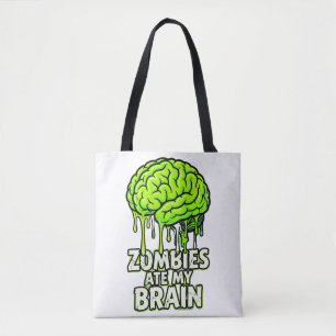 Bolso De Tela "Los Zombies Se Comieron Mi Cerebro" Divertido Hal