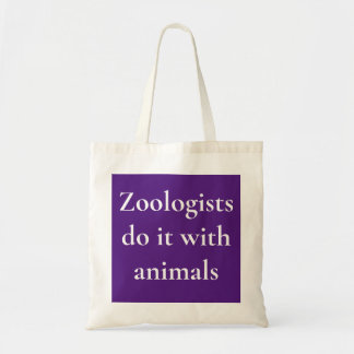 Bolso De Tela Los zoólogos lo hacen con animales
