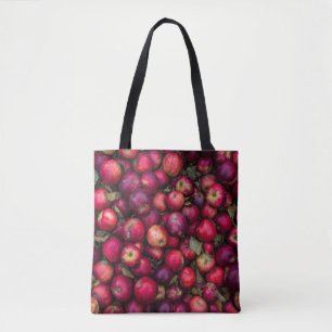 Bolso De Tela Lote de manzanas rojas