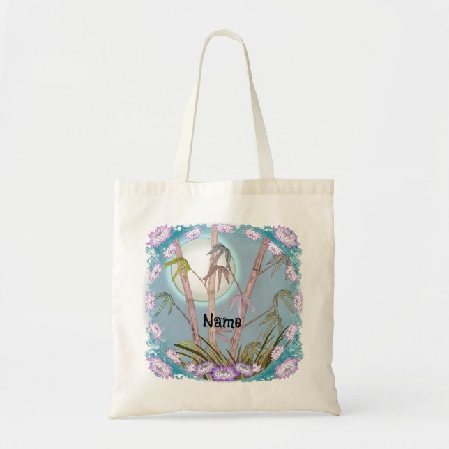 Bolso De Tela Loto de Bambú Luna  (Frente)