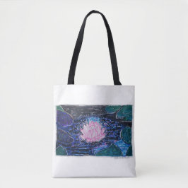 Bolso De Tela Loto en Agua Oscura
