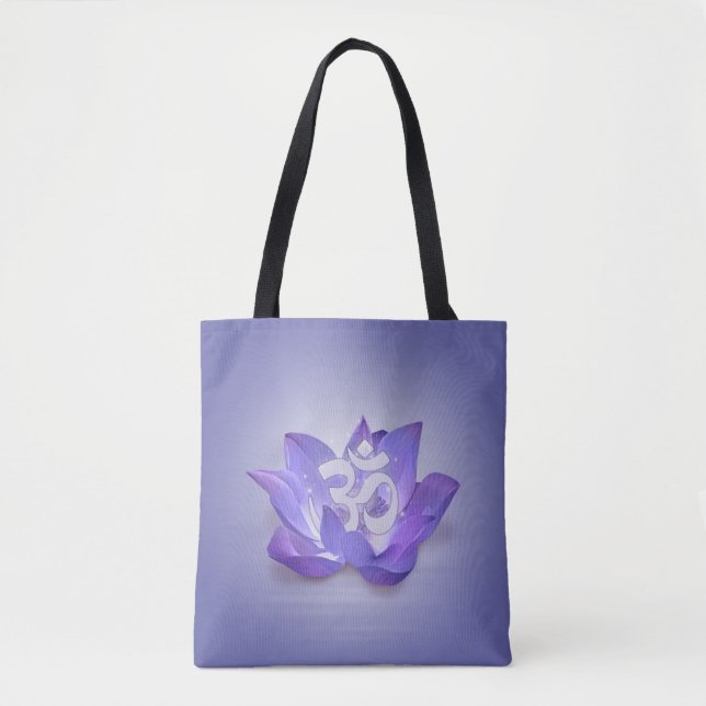 Bolso De Tela Lotus and OM symbol (Anverso)