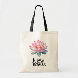 BOLSO DE TELA LOTUS JUST BREATER CANVAS TOTE BAG