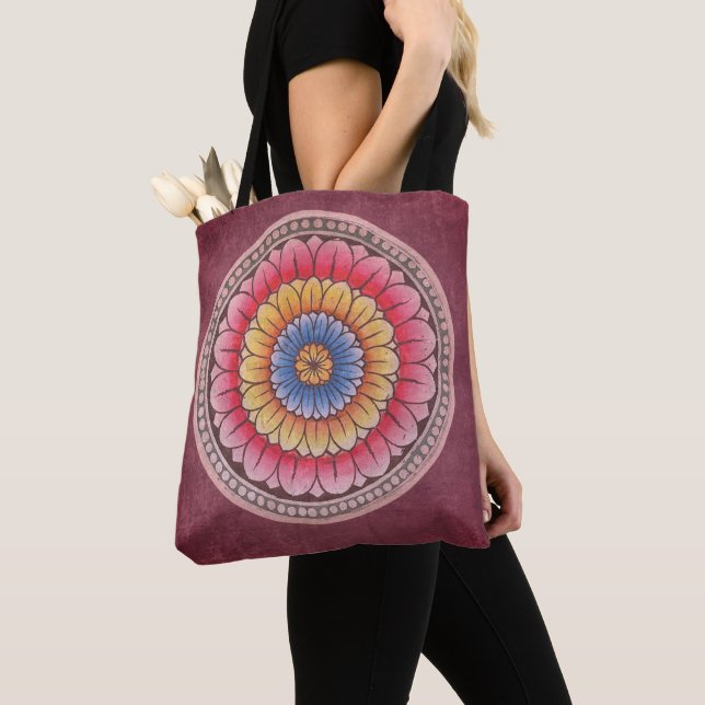 Bolso De Tela Lotus Mandala (Detalle)