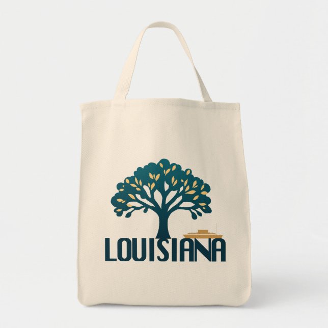 Bolso De Tela Louisiana Estados Unidos de América (Frente)