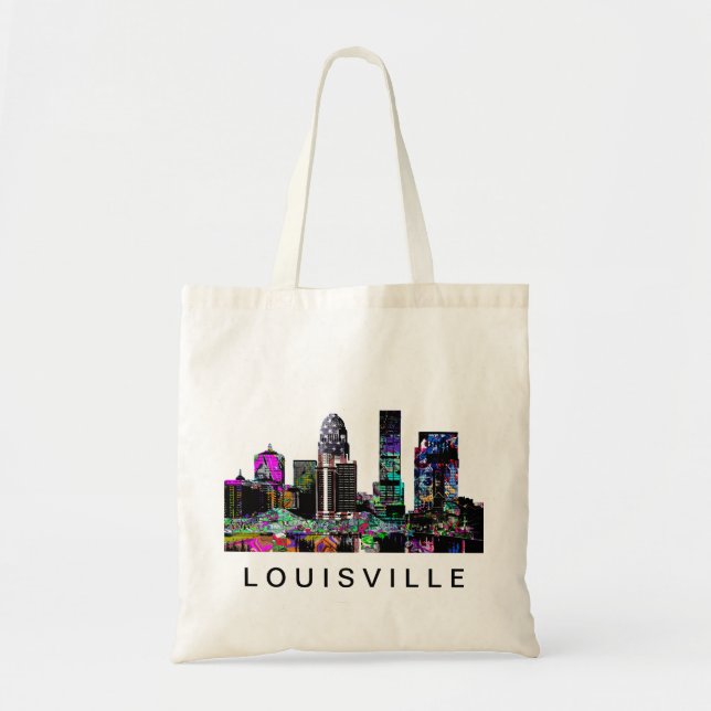 Bolso De Tela Louisville, Kentucky en graffiti (Frente)