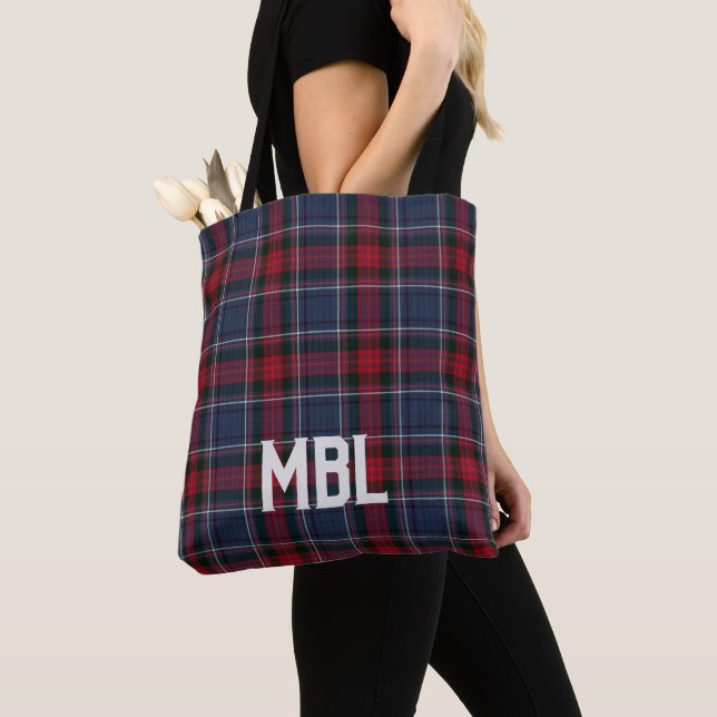 Bolso De Tela Louth Tartán Plaid personalizado del condado irlan (Detalle)