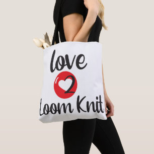 Bolso De Tela Love 2 Loom Knit