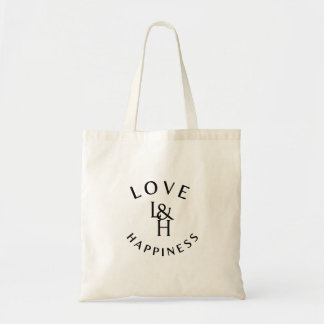 Bolso De Tela Love and Happiness – Inspirational Quote Tote Bag
