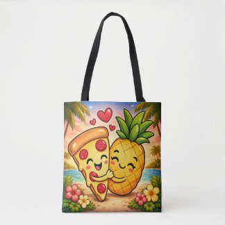 Bolso De Tela Love at First Slice - Pizza Meets Pineapple